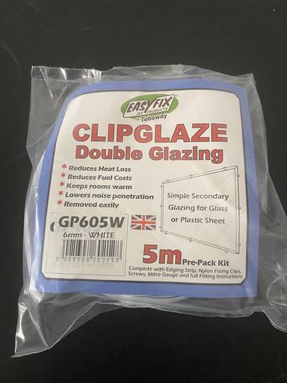 ClipGlaze 6mm Prepack 5m kit White